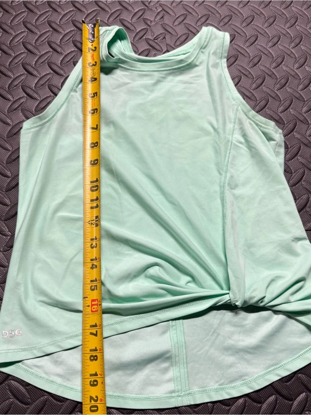 DSG Girls Mint Green Athletic Tank Top Size M 10-12 Activewear